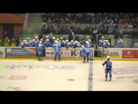 Playoff ELH 2011/2012 - Plzeň - Zlín - třetí gól - 10.3.2012