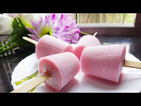 Strawberry Custard Ice-cream | Ice-cream recipe | quick easy recipe