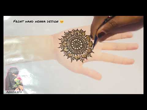 Simple and Easy tikki Mehendi Design ||Henna tutorial ||Adeeba Arts||