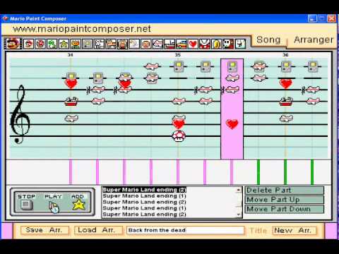 Mario Paint: Super Mario Land Ending