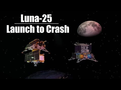 Luna 25 Mission: Launch to Crash (Complete Story with Animation)