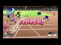 Mario Sonic At The Olympic Games 100m Sonic