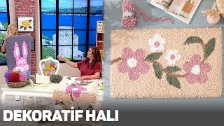 Alize Puffy Fine ile Dekoratif Halı - Decorative Rug with Alize Puffy Fine
