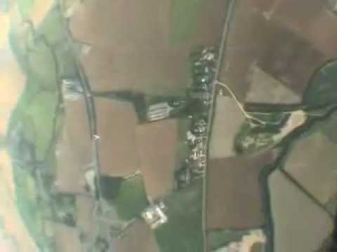 Skydiver Hits Plane Midair...  ALMOST!