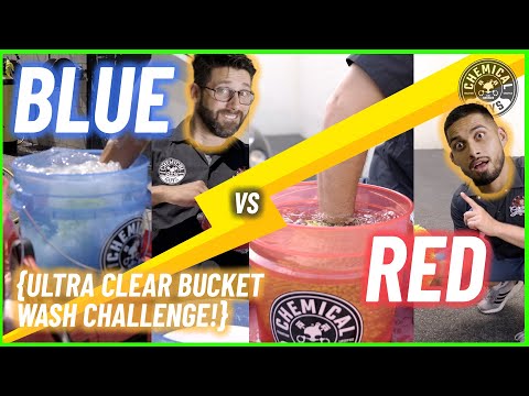 BLUE vs RED Bucket Wash Battle! Who Will Win?!? - Chemical Guys