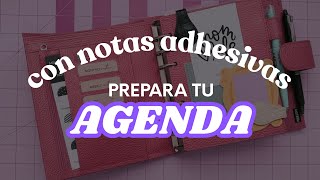 Así preparo mi agenda MOTERM Personal Wide para el año nuevo | Planeación con notas adhesivas
