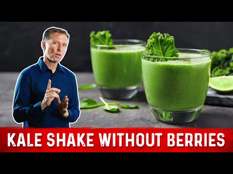 Edible Keto Kale Shake WITHOUT Berries or Fruit - Dr.