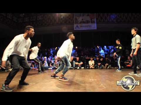 The Ruggeds vs Flipside Technique // .BBoy World // BREAKING 3on3 EIGHT-FINAL | FLOOR WARS 2015