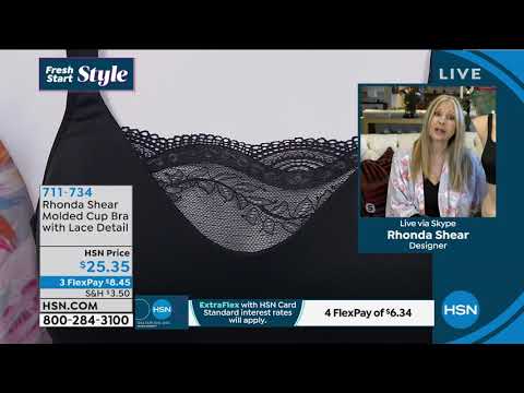 Rhonda Shear Molded Cup Bra with Lace Detail