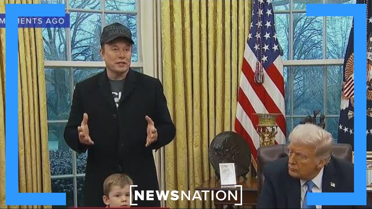 Musk defends DOGE alongside President Trump in Oval Office moment | NewsNation Now