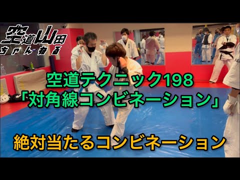 【武道】空道テクニック198「対角線コンビネーション」【格闘技】
