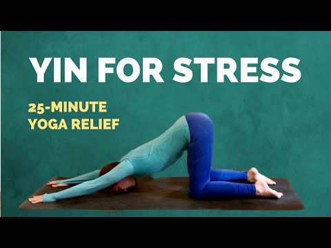 Yin Yoga for STRESS & TENSION - 25 min Gentle Yoga Practice to Help with Anxiety