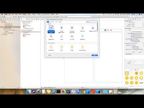 How to create a XIb file in Xcode?