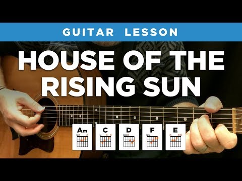 🎸 "House of the Rising Sun" guitar lesson w/ chords & tabs (The Animals)