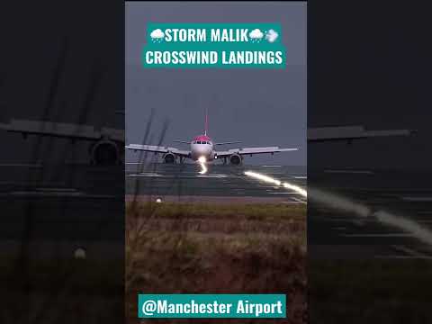 🌧Storm Malik🌧 Crosswind landings
