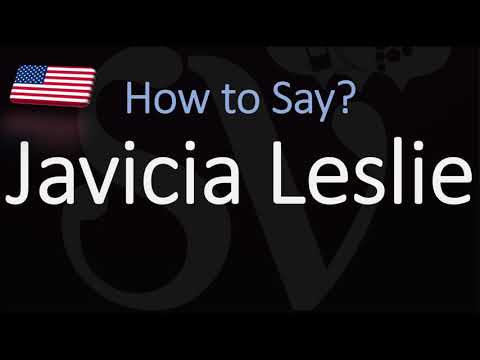 How to Pronounce Javicia Leslie? (CORRECTLY)