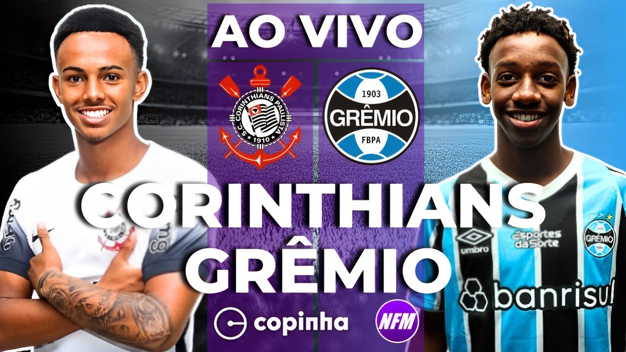 CORINTHIANS X GRÊMIO AO VIVO | COPINHA AO VIVO COM IMAGENS DO ESTÚDIO | CORINTHIANS SUB-20