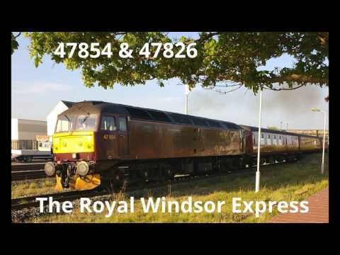 Rhyl 3.5.2017 - WCRC 47854 & 47826 on Royal Windsor Express railtour - class 47