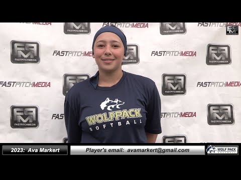 2023 Ava Markert 4.1 GPA - Pitcher and First Base Softbll Skills Video - Lady Wolfpack 18 Gold