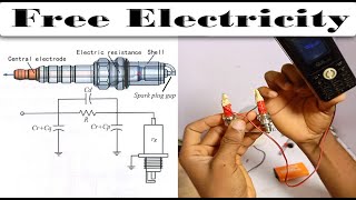 Free Electricity Energy Generator With Spark Plugs To Power Mobile Phone