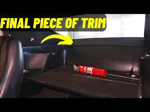 Installing The Final Rear Trim Panel on the 1969 Mustang - Fold Down Back Seat