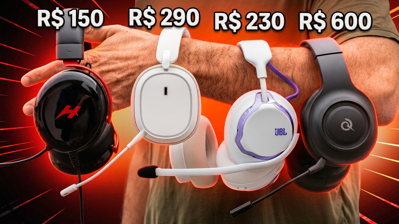 Miniatura da avaliação em vídeo de Headset Gamer JBL Quantum 650 Sem Fio Cancelamento de Ruído Preto