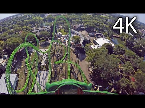 The Monster front seat on-ride 4K POV Adventureland Iowa
