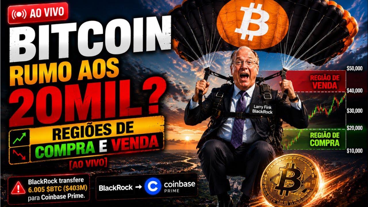 BITCOIN VAI CAIR PARA 20 MIL? MAPEANDO OPORTUNIDADES DE COMPRA e VENDA [AO VIVO]