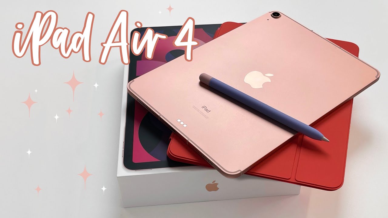 iPad Air 4 ROSE GOLD - unboxing & first look 💕