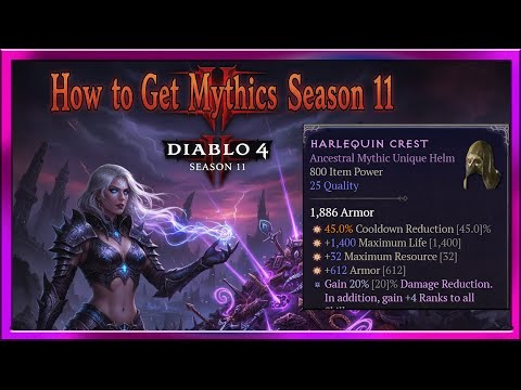 Diablo 4 Season 11 Mythic Unique farm Guide How to Get Mythic in Diablo IV Season 11 Crafting Mythic
