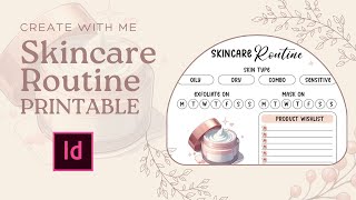 Free Skincare Routine Printable Template Indesign
