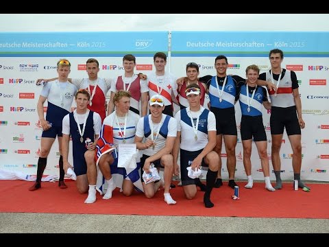 DJM Köln 2015: Siegerehrung JM4x A