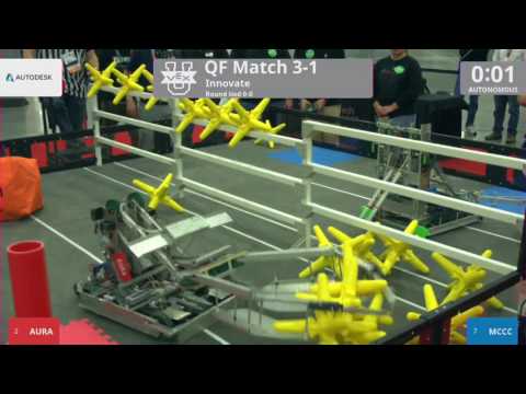 2017 VEXU Innovate QF3-1 - AURA vs MCCC - 40 to 11