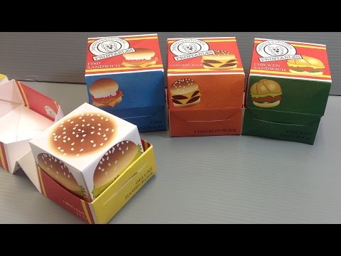 Origami Hamburgers Packaging Box