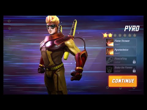 [*/\*] Marvel Strike Force - Unlocking Villain PYRO