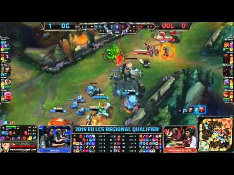 UOL vs OG Game 2 highlights EU LCS Regional Qualifier 2015 Unicorns of Love vs Origen