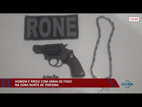 Homem é preso com arma de fogo durante ronda policial na zona norte 22 04 2021