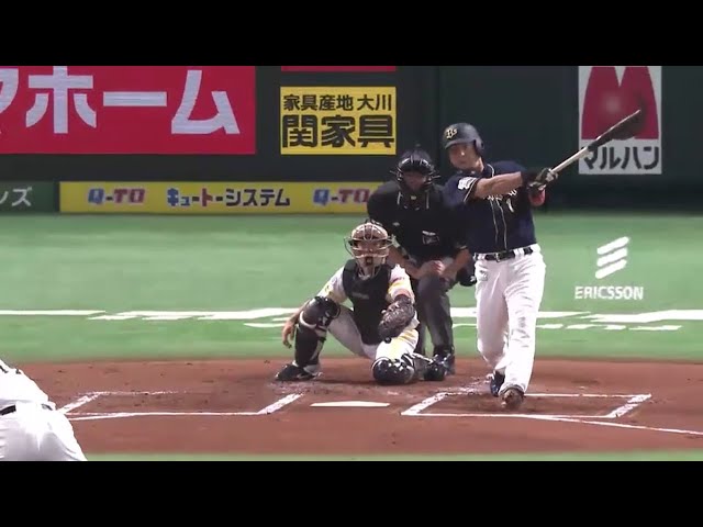 【1回表】フルスイングで先制弾!! バファローズ・中島 6号3ラン!! 2016/9/19 H-Bs
