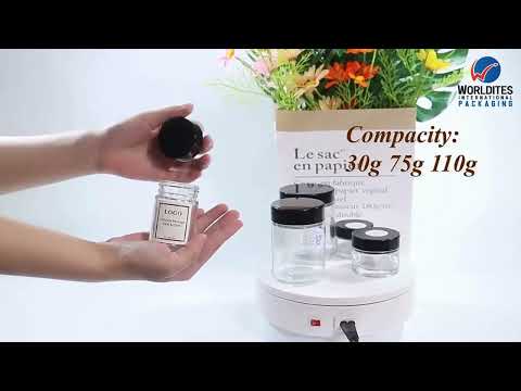 30g clear cosmetic glass jars