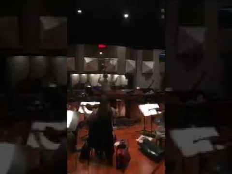 Logic conducting a new song at WB Recording Studio