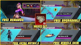For 60 UC A6 Royal Pass | Free Maxed Out A6 Royal Pass 1 To 100 RP | Free Extra Reward | PUBGM