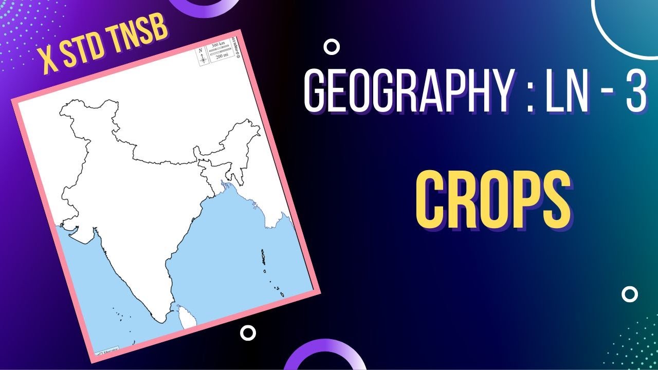 Class 10 - Geography Map - Lesson 3 - Crops