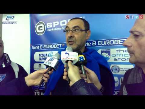 91° PES - EMP 1:2 - Sarri: 'La maglia del Pescara ti resta stampata addosso'