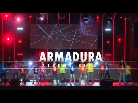 LA ARMADURA de Xtreme Kids  coreografia Ministerio de Danza Metrokids Versión combinads.