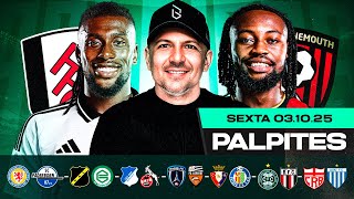 PALPITES DE FUTEBOL PARA 03 10 2025 (SEXTA-FEIRA) | Boleiros Tips