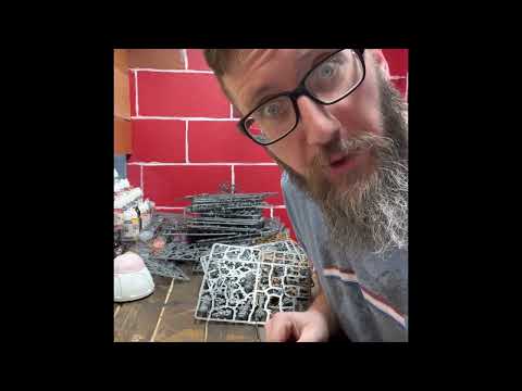 Organize and cut down sprue bits from warhammer age of sigmar and dungeons and dragons