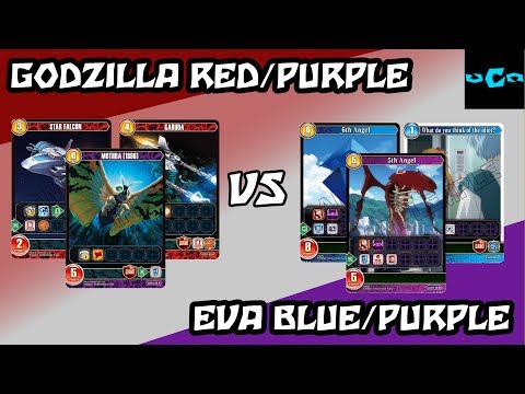 Chrono Clash! Eva Blue/Purple vs Godzilla Red/Purple