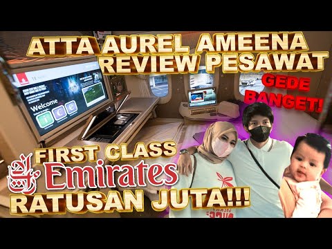 AUREL AMEENA NAIK PESAWAT TERBESAR.  FIRST CLASS RATUSAN JUTA!!!  #HADIAHPAPATA