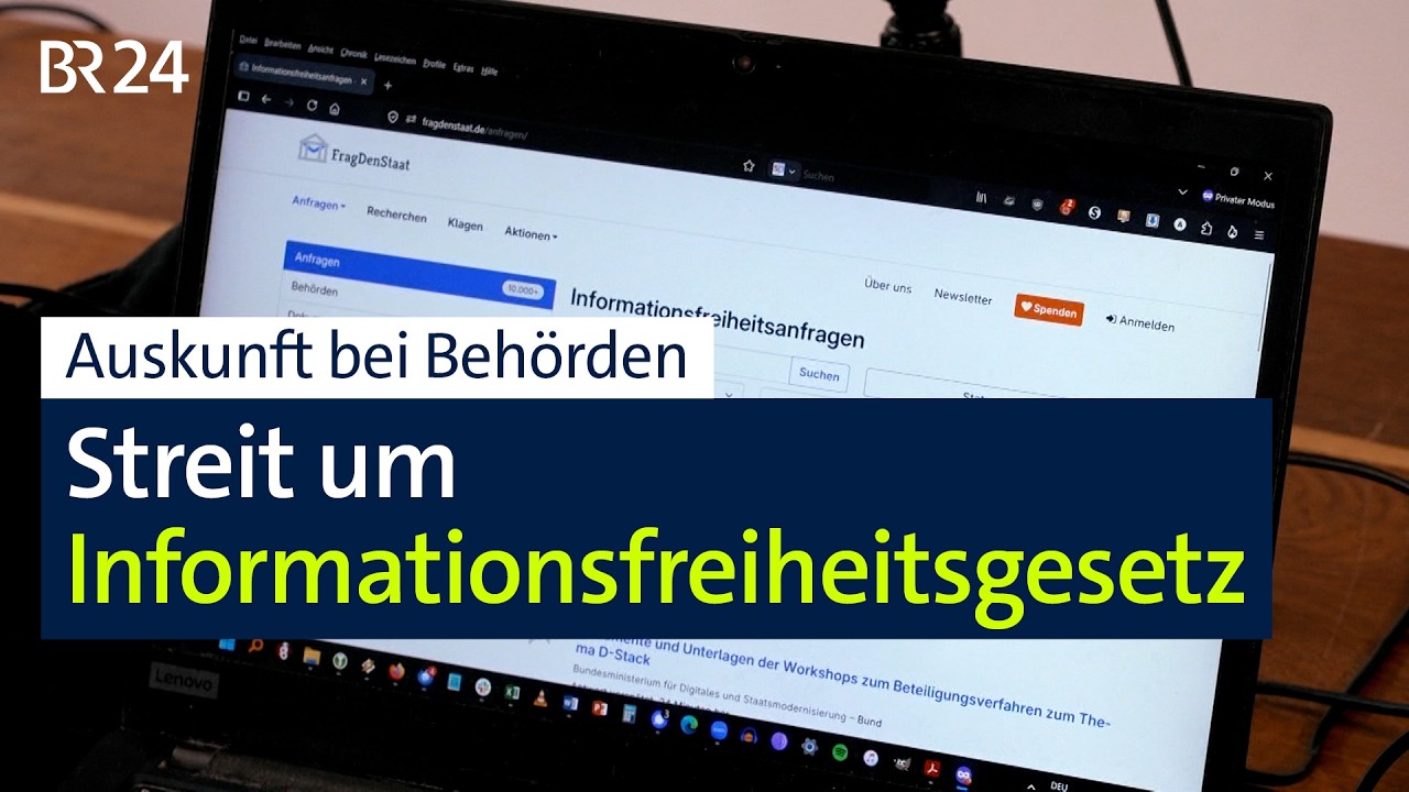 Streit um das Informationsfreiheitsgesetz | BR24