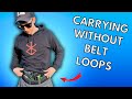 How to CONCEALED CARRY without Belt Loops! - Comfort Concealment Belt Review
